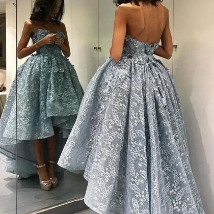 dresses prom lace low special dress occasion fancy hi sweetheart elegant