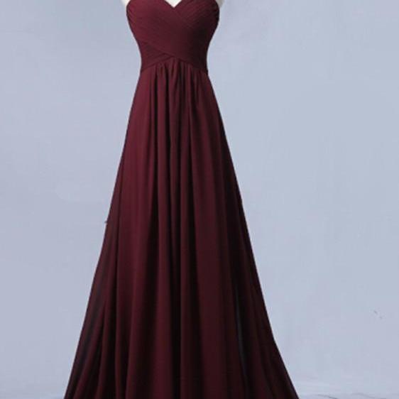 maroon simple gown